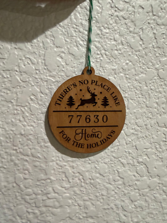 Orange Zip Code Ornament
