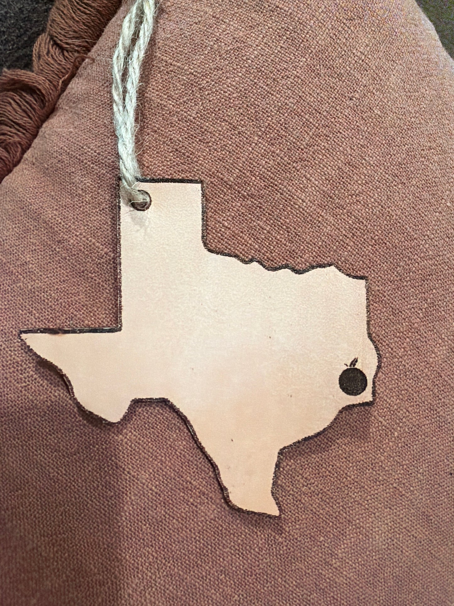 Leather Texas Ornament