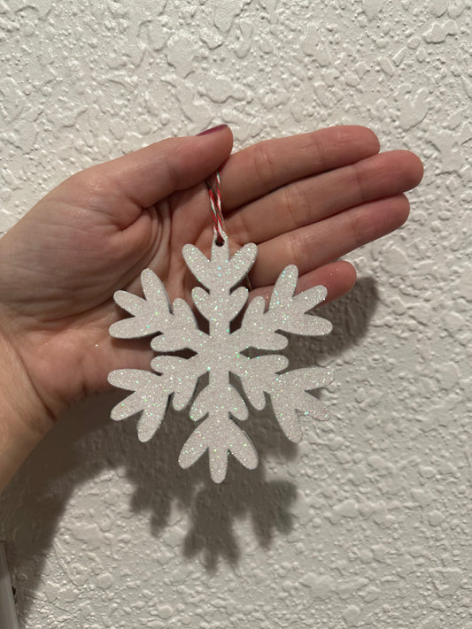 Snowflake Glitter Ornament