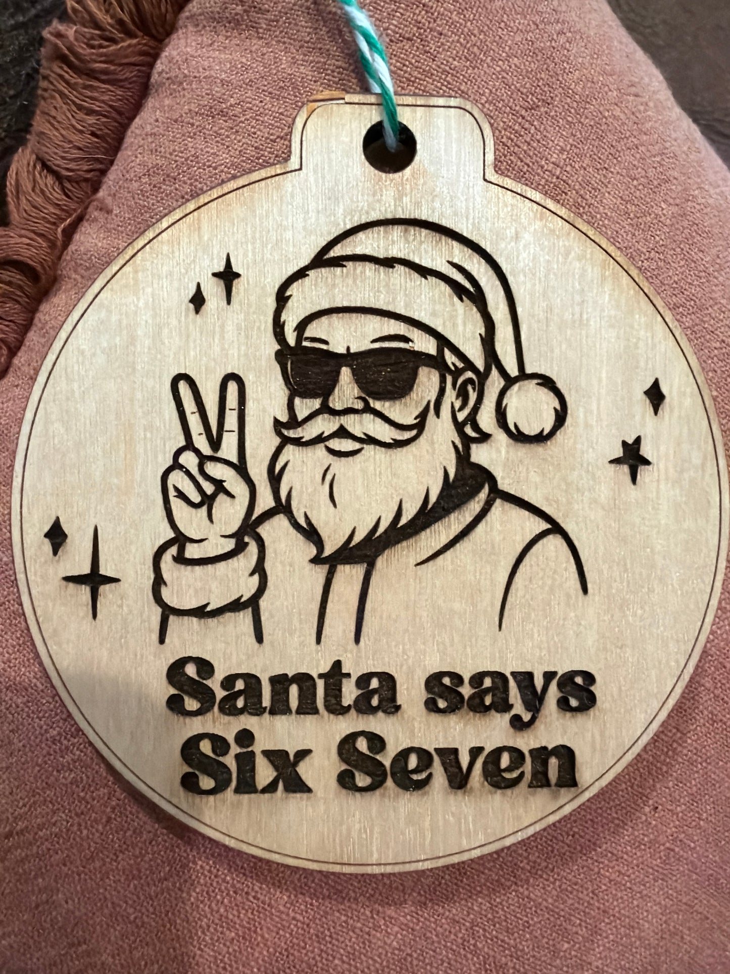 Santa 6 7 Ornament