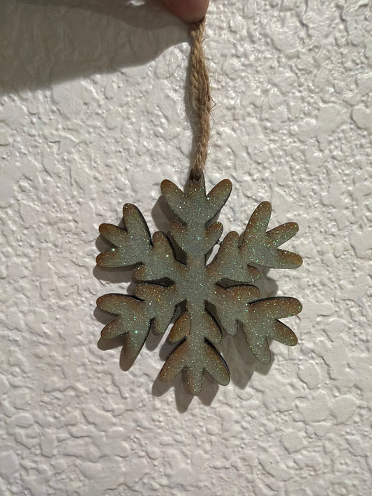 Snowflake Glitter Ornament